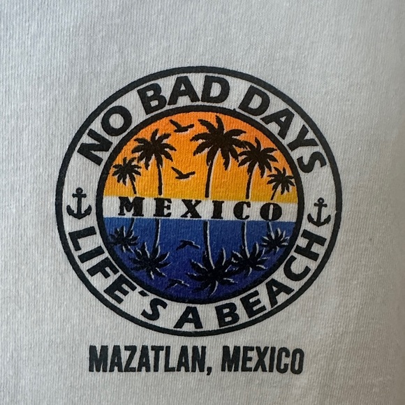 White Tank Top with Mazatlan Mexico Logo washed never wore - Picture 3 of 6